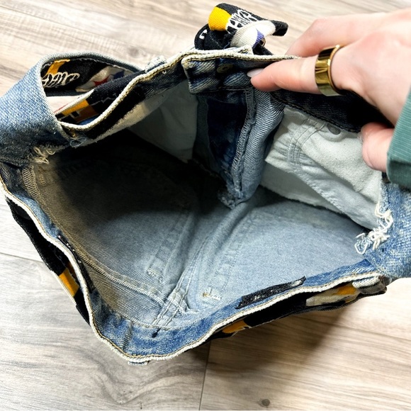 Vintage Wrangler Jean Pittsburgh Steelers Purse - Picture 5 of 5